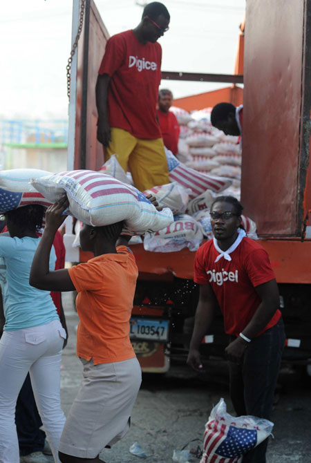 Digicel Foundation volunteers provide natural disaster aid to residents of Haiti