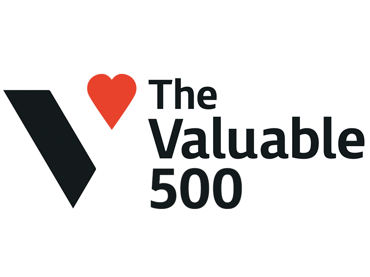 The logo of the Valuable 500, a global movement for disability inclusion that Digicel joined in May 2021