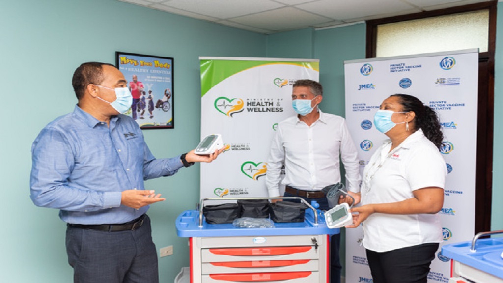 Digicel Foundation employees donate medical supplies to Jamaica vaccination centre